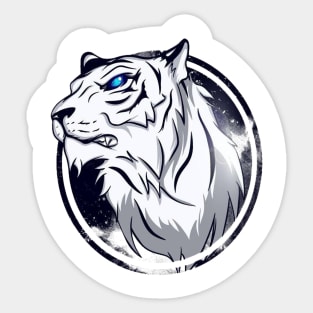 White Tiger Sticker